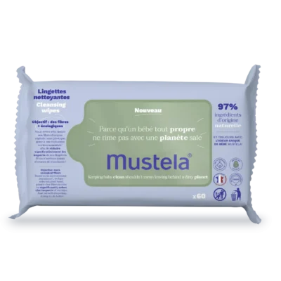 Мустела Мокри Кърпички за лице, ръце и тяло х60 Опаковка удобна за път - 60 кърпички. С уникалния бебешки аромат на Мустела. Съдържат авокадо, което се доставя от партньори, отговорни за биоразнообразието и опазването на околната среда. Ефективно почистват лицето, ръцете и зоната около пелената, като оставят кожата мека и хидратирана. Имат отлична кожна и очна поносимост. Тези кърпички са с растителен състав и са подходящи за компостиране. Не съдържат пластмасови влакна. Произвеждат се от дървесна целулоза, получена от устойчиво отглеждани гори. Активни съставки и натуралност: Нова формула -Мустела Мокри Кърпички за лице, ръце и тяло Avocado Perseose (Захари от авокадо)- хидратира и запазва богатството от кожни стволови клетки Растителен глицерин: хидратира кожата Екстракт от листа на сапонария: почистващо средство с натурален произход Без съдържание на алкохол 97% от съставките са с натурален произход Рециклиране: Изхвърляйте празните опаковки от Мустела Мокри Кърпички в кошчето за домашни отпадъци. Опаковка: х 60 броя Съставки AQUA /WATER/EAU;GLYCERIN;PEG-40 HYDROGENATED CASTOR OIL;SODIUM BENZOATE;POTASSIUM SORBATE;ALLANTOIN;1,2-HEXANEDIOL;CAPRYLYL GLYCOL;TARTARIC ACID;PROPYLENE;GLYCOL;ALOE BARBADENSIS LEAF JUICE POWDER;SAPONARIA OFFICINALIS LEAF/ROOT EXTRACT;TROPOLONE;PERSEA GRATISSIMA (AVOCADO) FRUIT EXTRACT;SODIUM HYDROXIDE;PARFUM (FRAGRANCE). Продуктите на Mustela съдържат уникални иновативни формули с високо съдържание на натурални съставки, които нежно почистват, успокояват, хидратират и омекотяват. Всички продукти са хипоалергенни: не съдържат каквито и да било дразнещи субстанции и са специално разработени да свеждат до минимум риска от алергични реакции. Избирайки Мустела избирате продукт, който е безопасен и ефикасен и той ще остане такъв от първия до последния път, когато сте го ползвали. Мустела предлага иновативни продукти повече от 60 години. Те съхраняват и предпазват здравето на най-деликатната кожа на новородените, бебета, деца, както и на родилки и бременни жени.Техните продукти са с над 90% естествени съставки. Техните продукти се предлагат в над 100 страни по целия свят и са предпочитани от много жени и родители. Разгледайте повече на mustela.bg