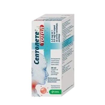 СЕПТОЛЕТЕ ТОТАЛ спрей 1.5 мг / 5 мг 30 мл KRKA