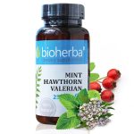 МЕНТА, ГЛОГ, ВАЛЕРИАНА, 250МГ, 60 КАПСУЛИ, Биохерба Р
