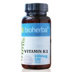 Витамин K1, Биохерба, 100 капсули, 100мкг