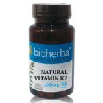 Натурален Витамин K2, Биохерба, 60 капсули, 100мкг