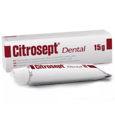 8801498071070-1.jpg Citrosept Dental Антибактериален гел за уста при орален дискомфорт x15 г - Image 1
