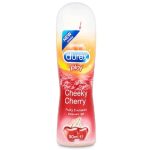 Durex Play Cherry лубрикант х50 мл Durex Play Cherry Интимен лубрикант с опияняващ аромат на сладка череша на марката Дюрекс. Вълнуващи ароматни нотки, които отварят сетивата и Ви пренасят в нови измерения на интимното удоволствие. Durex Play Cherryе част от изцяло нова гама лубриканти създадени така, че да Ви доставят повече удоволствие и чувствено копринено изживяване. Сега всяко докосване може да се превърне в специално изживяване и всеки момент да бъде изпълнен с нарастваща чувственост. Durex Play Cherry лубриканти са изцяло на водна основа, отмиват се лесно и не оставят петна. Съвместими са с презервативи. Избягвайте контакт с очите. При поява на дразнене, дискомфорт или необходимост от допълнително овлажняване, потърсете лекарска помощ. Да се съхранява при стайна температура, на прохладно и сухо място, далеч от директна слънчева светлина. Да се използва Durex Play Cherry до 3 месеца след отваряне на опаковката. Durex, с над 90 години опит, е водещ производител на сексуални продукти. Те са известни с високото си качество и множеството иновации. Durex Предлага разнообразни продукти за подобряване на сексуалния живот на своите клиенти. Осигуряват безопасност при сексуалните удоволствия. Durex презервативите са известни с преминалите многобройни тестове  и използването на най-добрите материали.  В тяхната продуктова гама освен презервативи спадат лубриканти, вибратори и други аксесоари, допринасящи за вашето неустоимо изживяване. Всеки продукт е тестван по най-високите стандарти гарантиращи за нуждите и очакванията на всеки от потребителите им. Ако турсите защита, комфорт или разнообразие, Durex има решението за вас Разгледайте повече от гамата на Durex  в аптеката.онлайн и открите продуктите, които ще направят интимните ви моменти по-приятни и по-сигурни. В нашия онлайн магазин ще намерите широк избор от техните продукти, които отговарят на най-високите стандарти за качество и безопасност.