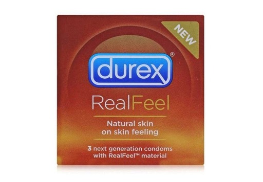 Durex Real Feel презервативи х3 броя Durex Real Feel презервативи на марката Дюрекс са ново поколение, изработени от високо технологичен не-латексов материал, който е като естествена кожа. Материалът на Durex Real Feel подобрява любовната игра, като увеличава максимално удоволствието чрез комбинацията от интимност, чувствителност и свързаност. Кутията на Durex Real Feel съдържа 3 индивидуално опаковани презервативи в херметически запечатени пакетчета. Всички презервативи са сертифицирани по CE, тествани по електронен път и 100% естествени. Durex, с над 90 години опит, е водещ производител на сексуални продукти. Те са известни с високото си качество и множеството иновации. Durex Предлага разнообразни продукти за подобряване на сексуалния живот на своите клиенти. Осигуряват безопасност при сексуалните удоволствия. Durex презервативите са известни с преминалите многобройни тестове  и използването на най-добрите материали.  В тяхната продуктова гама освен презервативи спадат лубриканти, вибратори и други аксесоари, допринасящи за вашето неустоимо изживяване. Всеки продукт е тестван по най-високите стандарти гарантиращи за нуждите и очакванията на всеки от потребителите им. Ако турсите защита, комфорт или разнообразие, Durex има решението за вас Разгледайте повече от гамата на Durex  в аптеката.онлайн и открите продуктите, които ще направят интимните ви моменти по-приятни и по-сигурни. В нашия онлайн магазин ще намерите широк избор от техните продукти, които отговарят на най-високите стандарти за качество и безопасност.