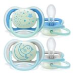 Avent Ultra Air Night Ортодонтични залъгалки в синьо от 6 до 18 месеца х2 бр