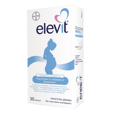 Елевит Мултивитамини и минерали за бременни х30 капсули Bayer