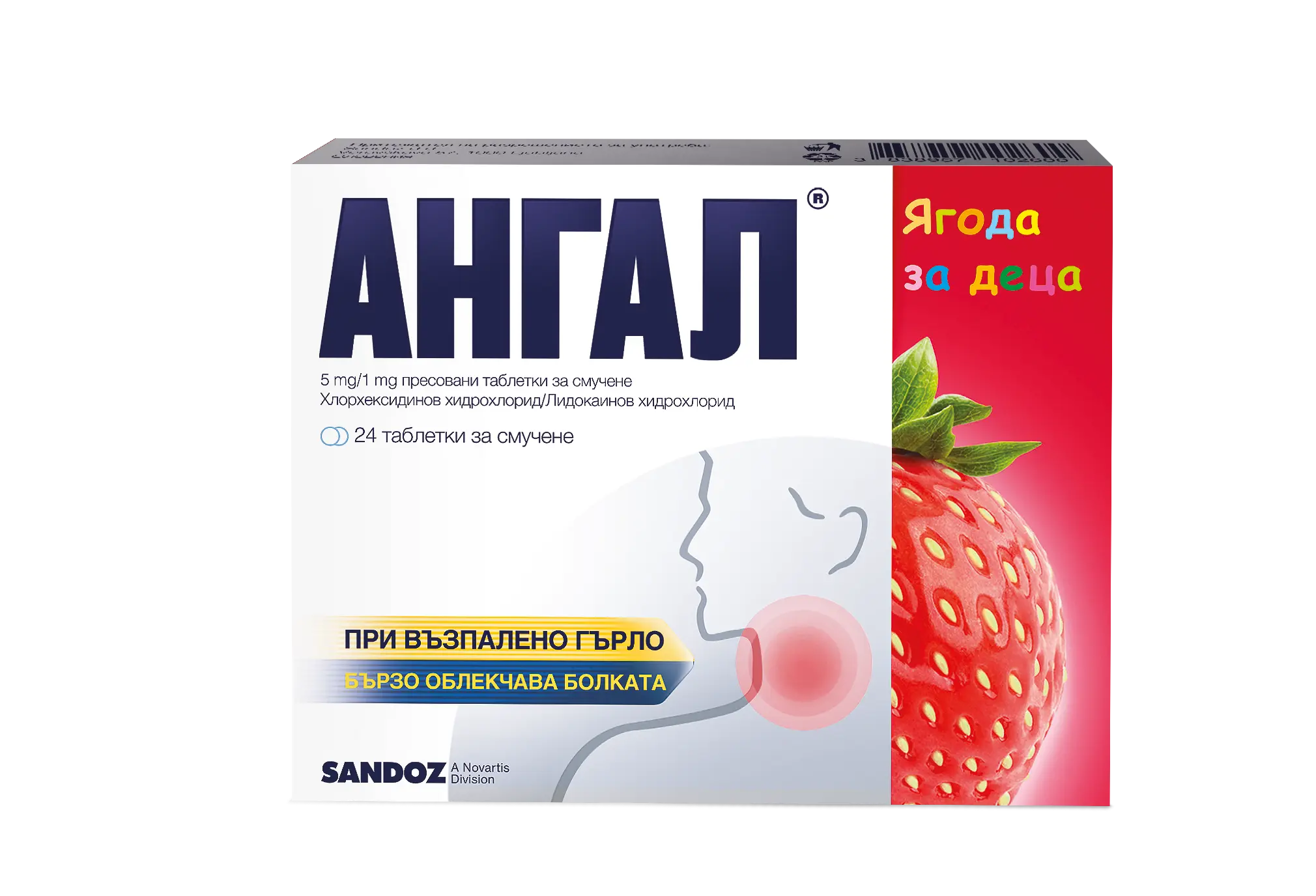АНГАЛ ЯГОДА ЗА ДЕЦА таблетки за смучене * 24