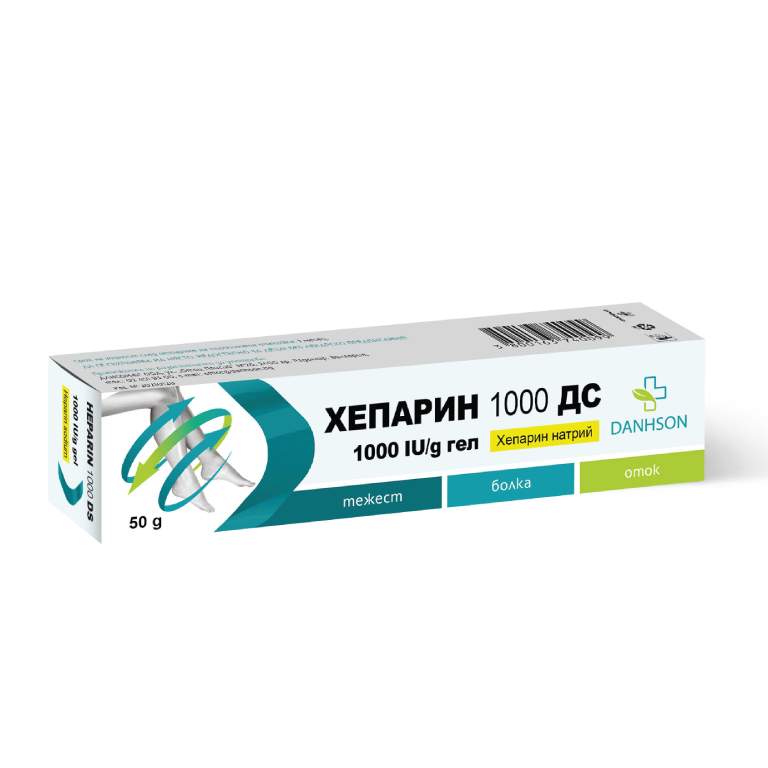 Хепарин ДС 1000 IU/g гел 50 гр.