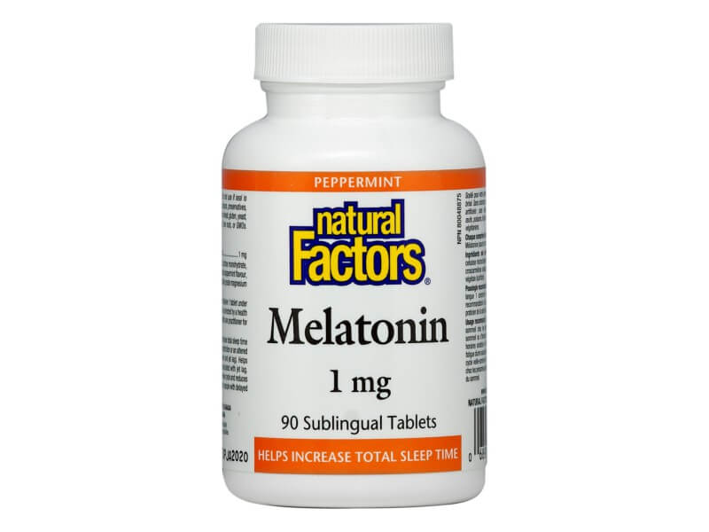 NATURAL FACTORS Мелатонин 1mg x 90 таб Възстановява нормалния циркаден ритъм Удължава продължителността на циркадния ритъм Скъсява времето за заспиване