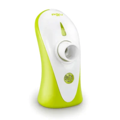 AGU Tomchi меш инхалатор AGU Tomchi меш инхалатор е специално разработен, за да помогне ефективно в борбата с респираторните заболявания на дихателните пътища.  AGU Tomchi меш инхалатор притежава уникална меш технология, която позволява да се използват всички продукти за инхалаторна терапия и да се постига максимален терапевтичен ефект. Частиците, които разпрашава инхалаторът, са с размер MMAD 3,6 мкм и доставят лекарството директно в огнището на заболяването.  AGU Tomchi меш инхалатор се отличава с компактните си размери, изключително лек и удобен дизайн. Може да се използва дори и самостоятелно от детето. Работи абсолютно безшумно. Подходящ е за употреба от деца в легнало или спящо положение. AGU Tomchi меш инхалатор е напълно мобилен - работи с 2 батерии тип АА 1.5 V, което позволява да го носите навсякъде с вас. Устройството има индикатор "без течност" и  функция автоматично изключване, когато течността свърши.  За да се улесни почистването на уреда след употреба, е наличен режим „самопочистване“. Работи с micro USB кабел. Видео: https://youtu.be/2o7cwCqJsYY Agu Baby е специализирана и утвърдена марка в производството на продукти за бебета и малки деца. Agu baby се отличават с високото качество на своите продукти създадени за комфорта на най-малките. Качество Всички продукти на Agu baby са изработени с внимание към детайла и функционалността. Материалите използвани в производството са внимателно подбрани за да не съдържат вредни вещества и да бъдат напълно безопасни за малките деца. Продукти на Agu baby Електронни термометри - бързо и точно измерване на температурата Назални аспиратори - нежни и ефективни в почистването на носа Овлажнители за въздух - за оптимална влажност в детската стая Комплекти за хранене - безопасни и удобни прибори за хранене на вашето дете Разгледайте цялата гама на Agu baby в нашия онлайн магазин и изберете най-доброто за вашето дете