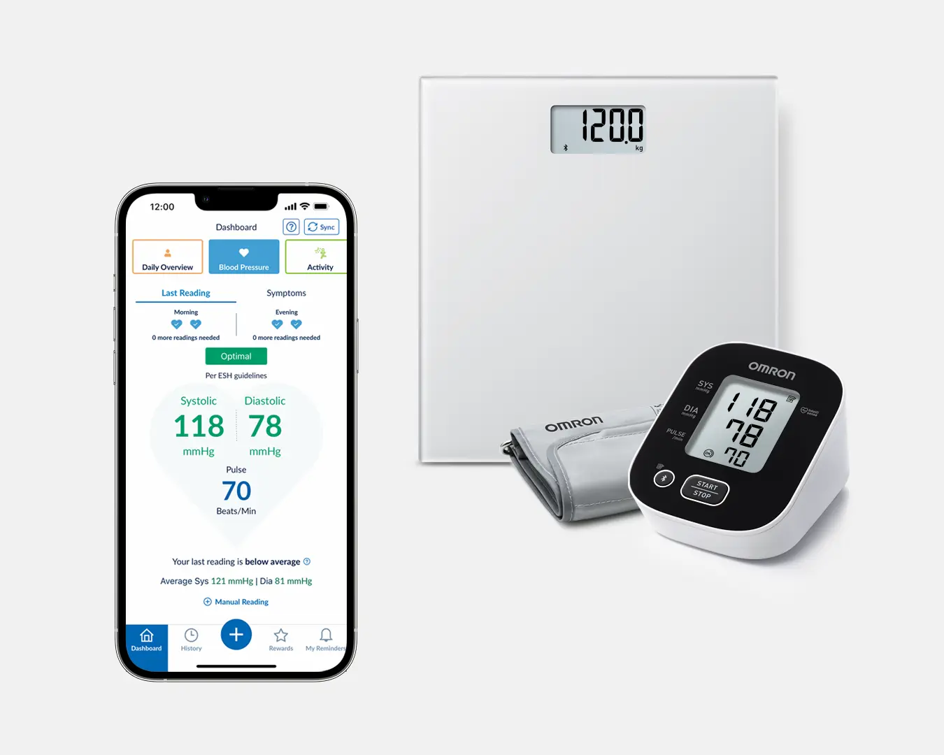 Omron M2 Intelit Електронен апарат за кръвно налягане OMRON M2 Intelli IT е автоматичeн апарат за кръвно налягане над лакът, осигуряващ точни измервания с едно докосване. Omron M2 Intelit Електронен апарат за кръвно налягане прави проследяването във времето на надеждни и точни измервания на кръвното налягане още по-лесно. Достатъчно е да поставите маншета на място, да натиснете „Start“ („Старт“) и устройството ще отчете кръвното налягане и автоматично ще съхрани резултата в приложението OMRON connect. Готови сте да го споделите с Вашия лекар. Маншетът с интелигентно увиване на OMRON има точна зона за измерване, която обхваща 360 ° около бицепса, което прави практически невъзможно поставянето на маншета неправилно. Omron M2 Intelit Електронен апарат за кръвно налягане Използването на маншета с интелигентно увиване помага за намаляване на броя грешки,  при измерване в домашни условия на артериалното налягане. Характеристики на Omron M2 Intelit Електронен апарат за кръвно налягане: Интегриране на измерванията в Omron Connect на вашето смарт устройство. Проследяване и визуализиране на данните от измерванията и тенденциите. Споделяне на данните с вашия лекар или със семейството си директно от телефона си. Подходящ за размер на обиколка на ръката над лакът от 22-32 см Памет 30 измервания Индикатор за правилно поставен маншет Индикатор за високо ниво на кръвното налягане Открива неравномерна сърдечна дейност (аритмия) Клинично валидиран Производител: OMRON HEALTHCARE, Япония Omron Healthcare помага на хората да живеят по-свободен и по-пълноценен живот. В областта на клинично доказаното и иновативно медицинско оборудване за здравен мониторинг  Omron Healthcare са световен лидер. Те са на първо място в цифровите апарати за кръвно налягане. С техните 200 милиона продадени апарата за кръвно налягане. Omron помагат на хората да лекуват и управляват своите медицински състояния ефективно. Техните продукти са създадени с най-новите технологии, осигуряващи максимална точност и прецизност. Мисията на Omron? Седалището на Omron е в Киото, Япония. Тяхната мисия е да помагат за реализирането на здравословен и спокоен живот. Доказателсто за следването на тяхната мисия са именно иновативните продукти на Omron. Иновативни продукти подходящи за всеки дом Omron M2 Intelit Електронен апарат за кръвно налягане Omron предлагат широка гама продукти. Те включват апарати за кръвно налягане,  термометри, инхалатори, електронни везни и други. Екологични и устойчиви практики Бранда е посветен на запазване на екологичната устойчивост на компания. Те използват екологично чисти материали и се стремят да намалят въглеродния си отпечатък. Omron M2 Intelit Електронен апарат за кръвно налягане Погрижете се за вашето здраве от рано и разгледайте разнообразната гама продукти на Omron  в нашия онлайн магазин aptekata.online ЧЕСТО ЗАДАВАНИ ВЪПРОСИ Как да избера правилния апарат за кръвно налягане на Omron? При избирането на правилния на апарат за кръвно налягане е важно да се консултирате със здравен специалист и да изберете модел, който да отговаря на вашите нужди и предпочитания. Omron предлага разнообразие от модели, включително модели за горна и долна ръка. Каква е точността на апаратите за кръвно налягане на Omron? Апаратите за кръвно налягане на Omron са клинично доказани и осигуряват висока точност Много от тях са одобрени от здравни организации по целия свят. Мога ли да използвам продуктите на Omron, ако имам специфични здравословни състояния? Да, Omron предлагат продукти, които са подходящи за хора с различни здравословни състояния. Винаги се консултирайте с лекар преди да използвате нов медицински уред. Omron M2 Intelit Електронен апарат за кръвно налягане Какви са гаранционните условия на продуктите на Omron? Omron предлага различни гаранционни условия в зависимост от продукта. Обикновено гаранцията покрива производствени дефекти и предоставя сервизна поддръжка. Omron M2 Intelit Електронен апарат за кръвно налягане Къде мога да закупя продуктите на Omron? Можете да закупите продуктите на Omron от лицензирани магазини и аптеки, както и онлайн в различни платформи, включително в нашия онлайн магазин aptekata.online.