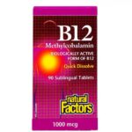 NATURAL FACTORS Methylcobalamine 1000 mcg x 90 caps
