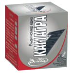 КАМАГРА за задържане на ерекцията капсули х 30 КАМАГРА за задържане на ерекцията e хранителна добавка, предназначена за мъже, която служи за поддържане на здрава и качествена ерекция и овладяване на преждевременната еякулация. Камагра повишава либидото и половата мощ, подобрява сексуалната функция и повишава удоволствието от секусалния акт. Как действа КАМАГРА за задържане на ерекцията Камагра повишава физическата и психическата сила, стимулира сперматогенезата, увеличава семенната течност и повишава качеството и, от което увеличава и потентността. Камагра стимулира ерекцията и спомага за задържането и, като това не позволява преждевременна еякулация. Съдържащата се аминокиселина L-аргинин спомага за разширяването на кръвоносните съдове на мъжкия полов орган, като това стимулира ерекцията. Л-аргининът подобрява сперматогенезата, физическата издръжливост и потентността. Екстрактът от Йохимбе повишава либидото, подобрява качеството и продължителността на ерекцията и действа благоприятно при мъже със сексуални смущения. Екстрактът от женшен повишава издръжливостта и премахва физическата и психическата умора. Също така женшенът има адаптогенни свойства, благодарение на което премахва тревожността и помага за преодоляване на преждевременната еякулация. Екстрактът от Бабини зъби (Трибулус терестрис) понижава по естествен начин нивата на мъжките полови хормони, възстановява сексуалното желание, подобрява и удължава ерекцията и увеличава броя и мобилността на сперматозоидите. Камагра е продукт на натурална основа, което го прави практически безвреден и подходящ за продължителна употреба. Начин на употреба: Как да приемаме КАМАГРА за задържане на ерекцията? По 1 капсула 2-3 пъти дневно след хранене. Камагра се прилага до овладяване на преждевременната еякулация и постигане на желаната полова издръжливост и мощ. След колко време да очакваме ефект от Камагра? Действието на Камагра не настъпва веднага. Препаратът не е предназначен за получаване на моментен ефект, а е предвиден за дългосрочно решение. Оптималният срок за получаване на ефект от препарата е различен за всеки индивид. Обикновено са необходими 4 седмици за получаване на пълен резултат. КАМАГРА за задържане на ерекцията Продуктът е хранителна добавка и не следва да се използва като заместител на разнообразното и пълноценно хранене. Не превишавайте препоръчителната дозировка за дневен прием. Съхранявайте на място, далеч от достъп на деца! Да се съхранява на стайна температура.