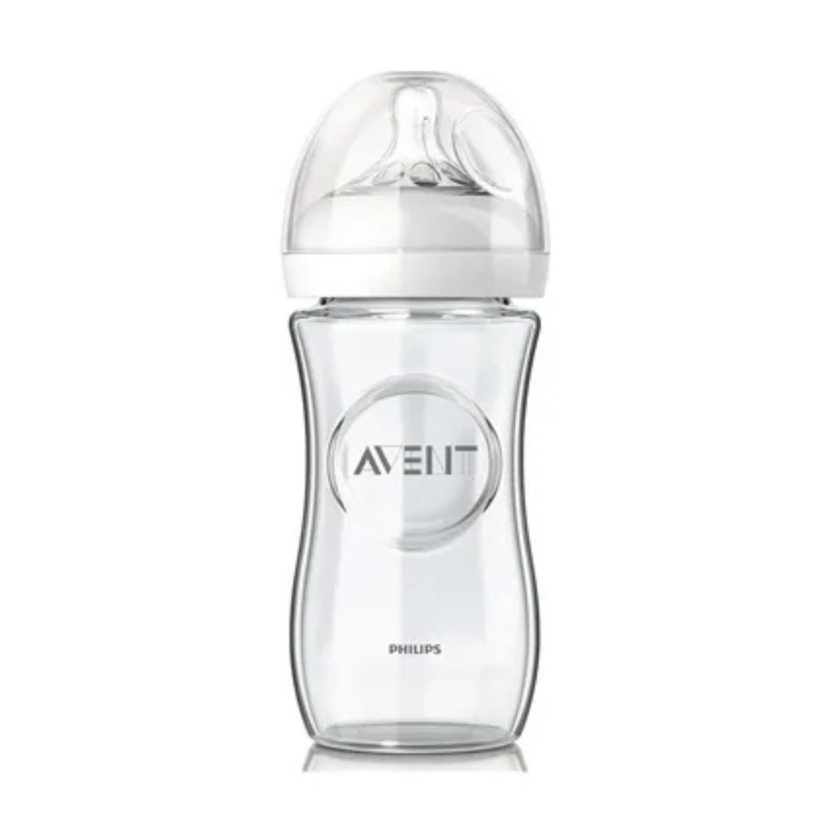 Неозаглавен дизайн - 2024-06-07T161250.076 Avent Natural Стъклено шишe x240 мл и биберон с 2 дупки 1+ месеца - Image 1