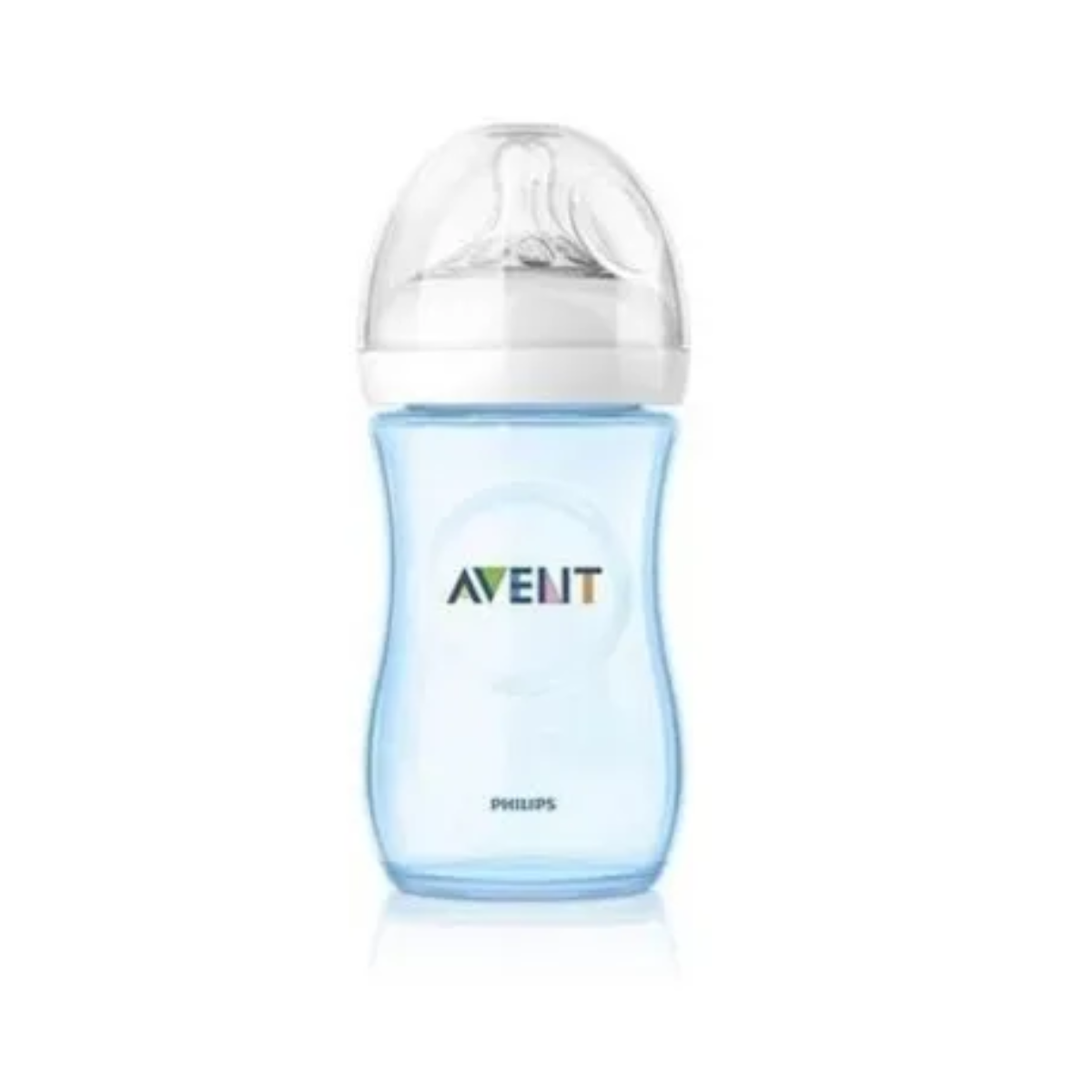 Неозаглавен дизайн - 2024-06-07T161620.269 Avent Natural Шишe x260 мл в синьо и биберон с 2 дупки 1+ месеца - Image 1