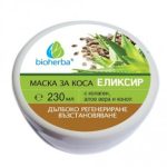 МАСКА ЗА КОСА БИОХЕРБА, ЕЛИКСИР с колаген, алое вера и коноп, 230мл