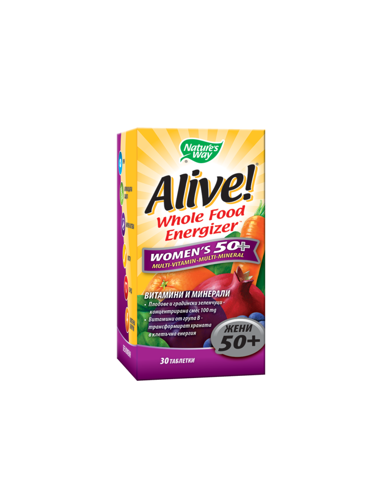 alive women s 50 alayv multivitamini za zheni 50 x 30 tabletki