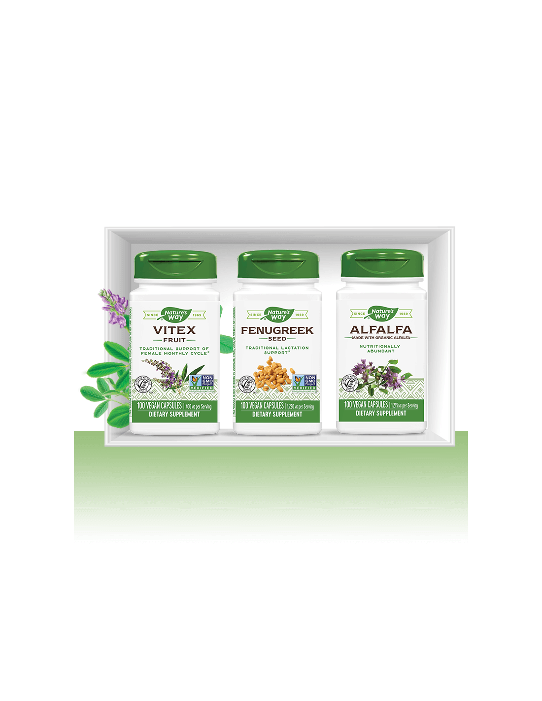 Natures Way Бюст Макс Формула - за уголемяване на бюста - Витекс, Сминдух и Люцерна