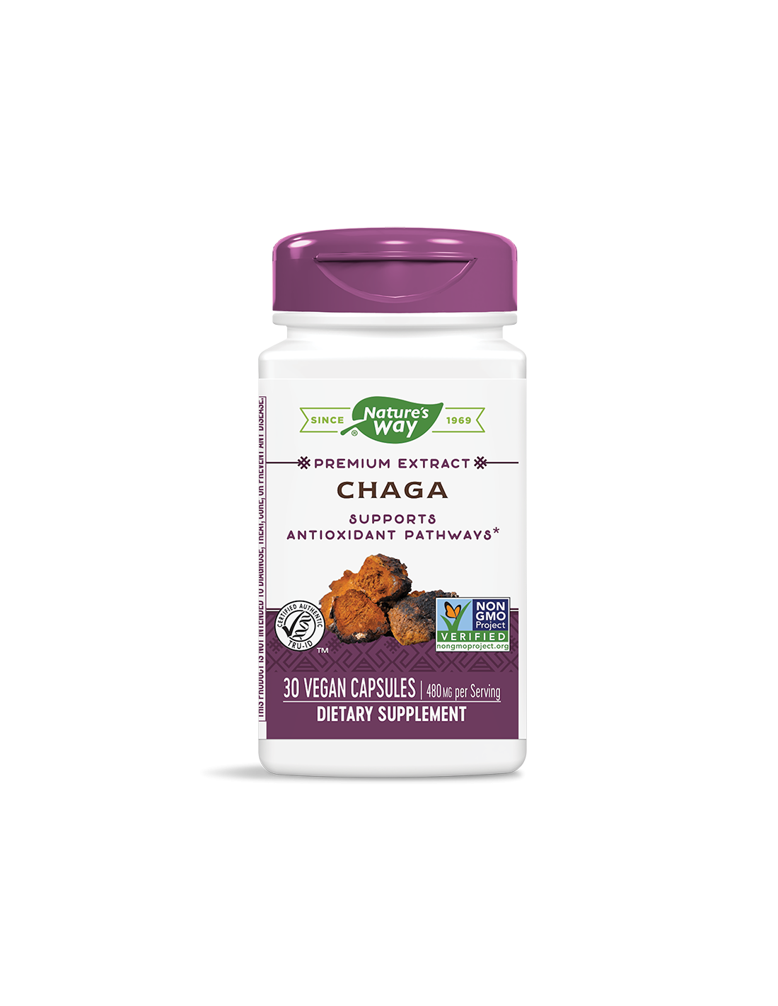 chaga-chaga-480-mg-30-kapsuli.png Natures Way Чага - 480 mg x 30 капсули - Image 1