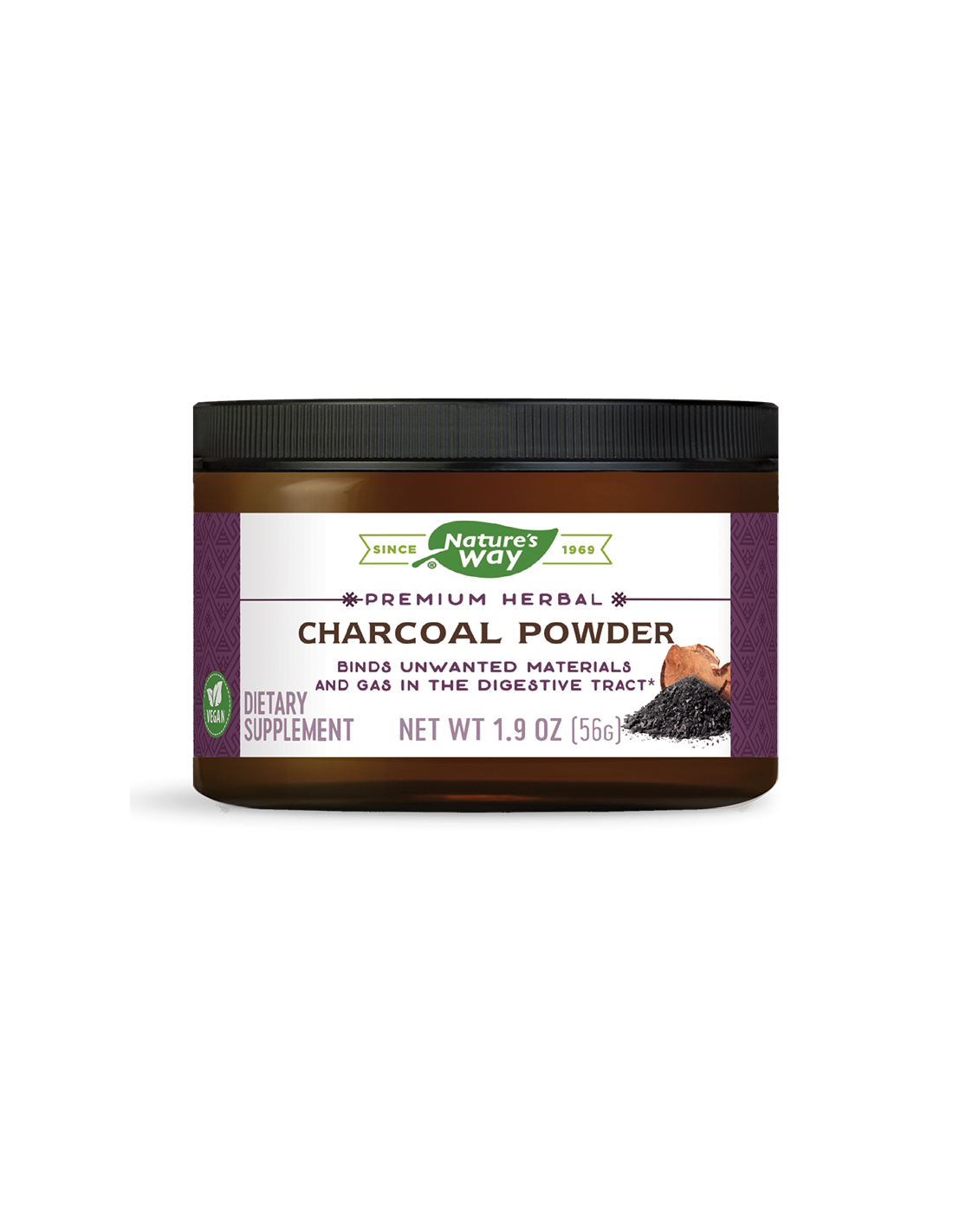 Natures Way Детоксикация- Активен въглен от кокосов орех,