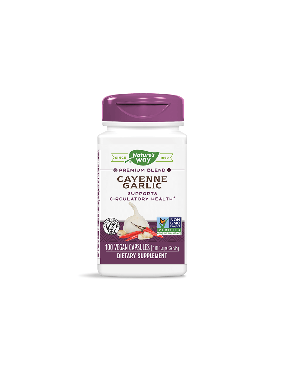 Natures Way Лют червен пипер с Чесън х 100 капсули