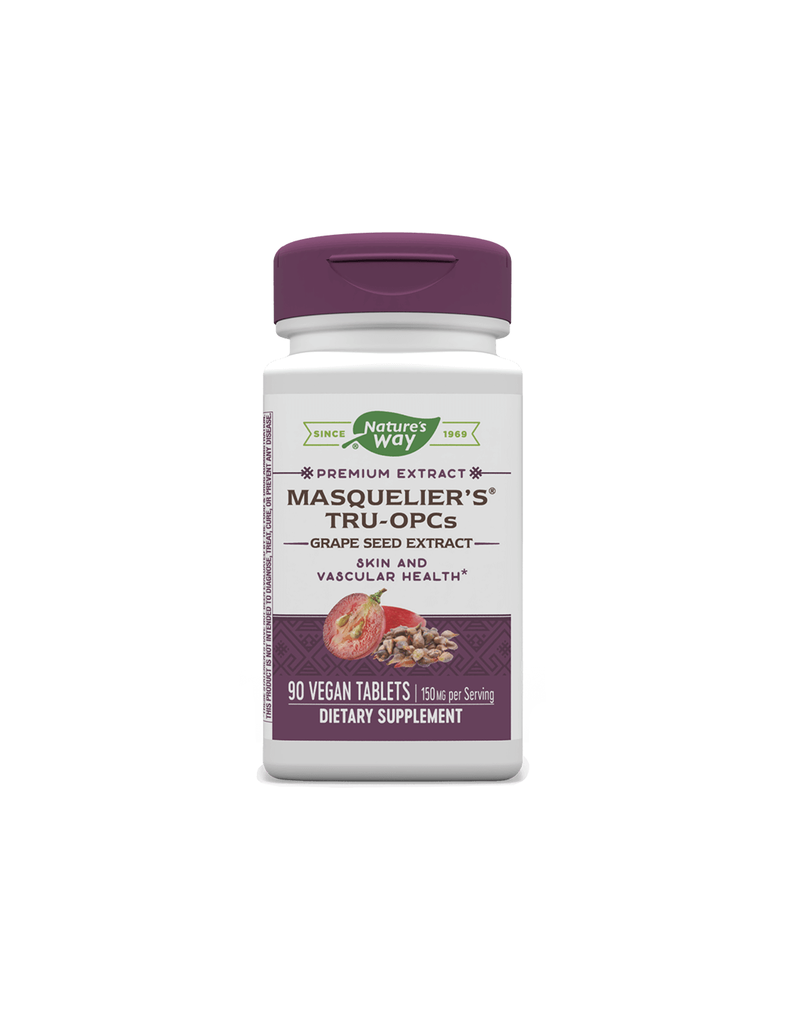 masquelier-tru-opcs-grape-seed-extract-ekstrakt-grozdovo-seme-90-tabletki.png Natures Way Екстракт от гроздово семе, 90 таблетки - Image 1