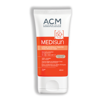 ACM MEDISUN минерален крем SPF 50+ с цвят