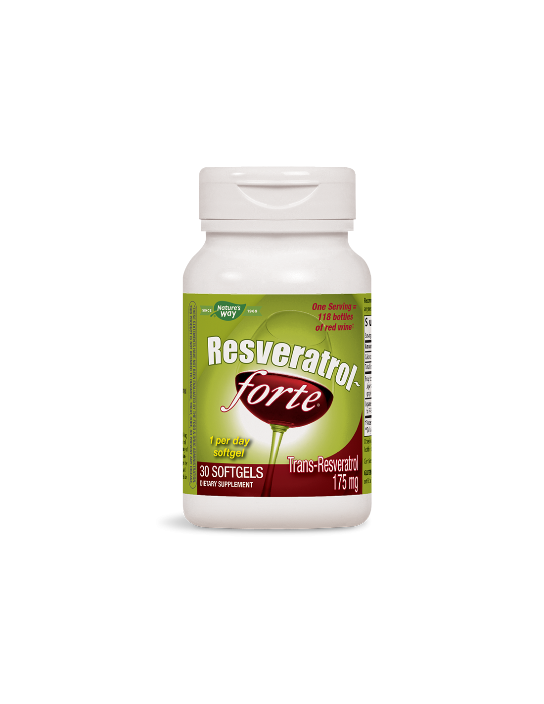 resveratrol-forte-resveratrol-forte-175-mg-30-softgel-kapsuli.png Natures Way Ресвератрол-Форте - За сърцето и кръвоносните съдове - Антиоксидант, 30 софтгел капсули - Image 1