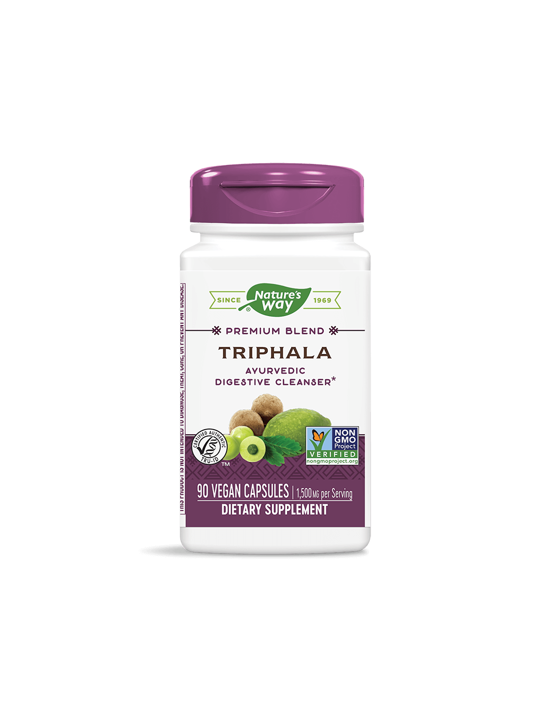 triphala-trifala-triphala-500-mg-90-kapsuli.png Natures Way Трифала (Трипхала), 500 mg, 90 капсули - Image 1