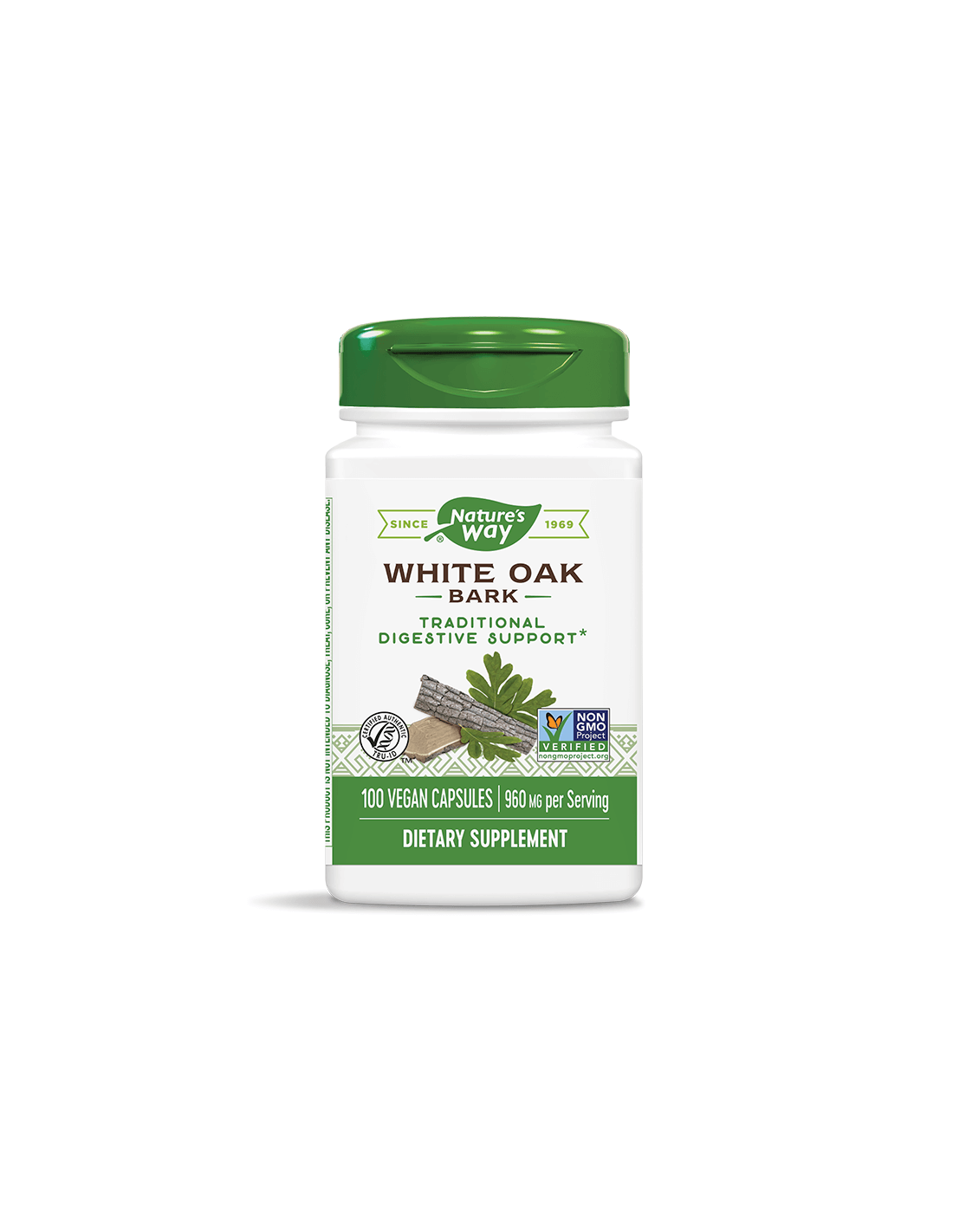white-oak-bark-byal-dab-kora-480-mg-h-100-kapsuli.png Natures Way Бял дъб (кора) 480 mg х 100 капсули - Image 1