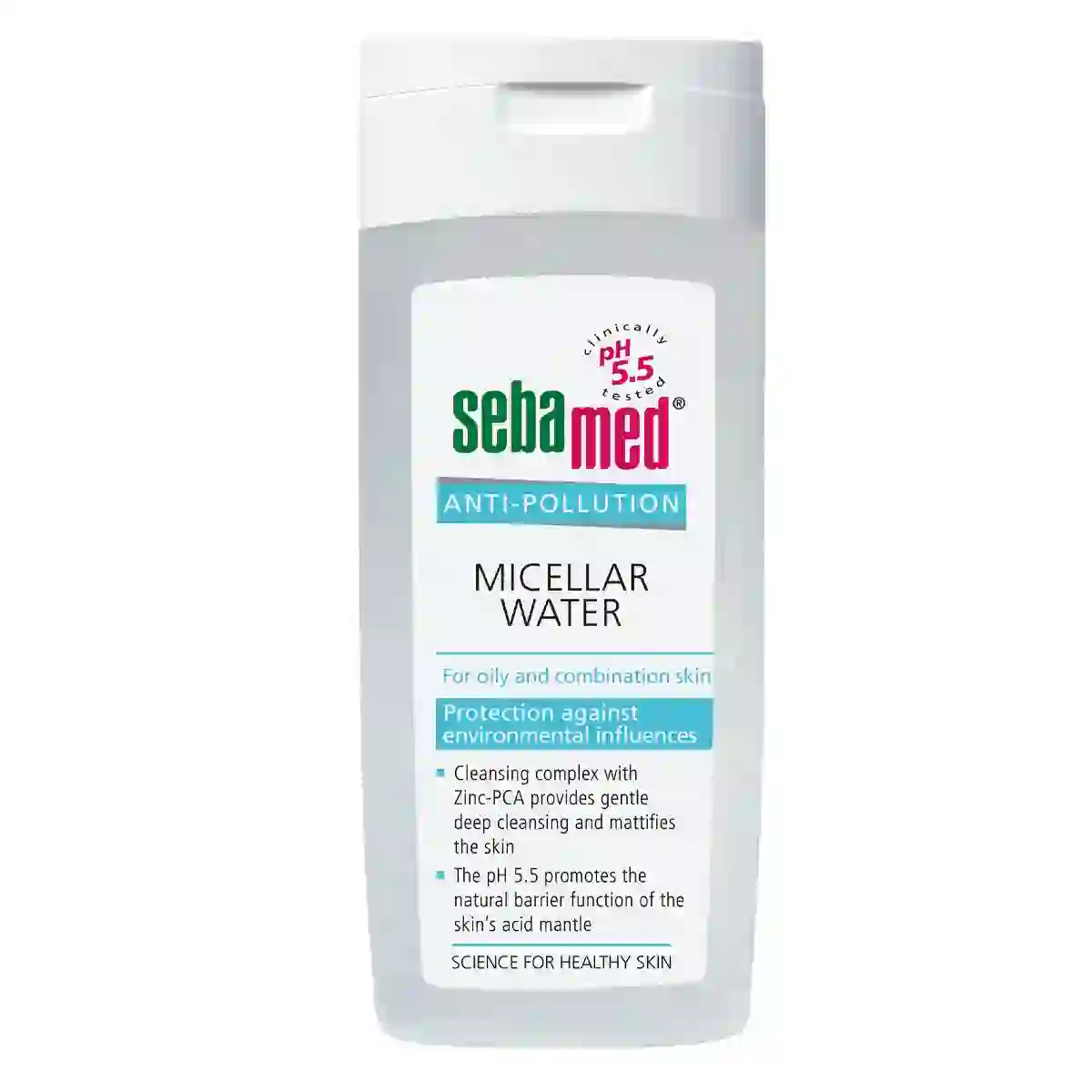 1100007564 Sebamed АNTI-POLLU мицеларна вода мазна и комбинирана кожа 200мл - Image 1