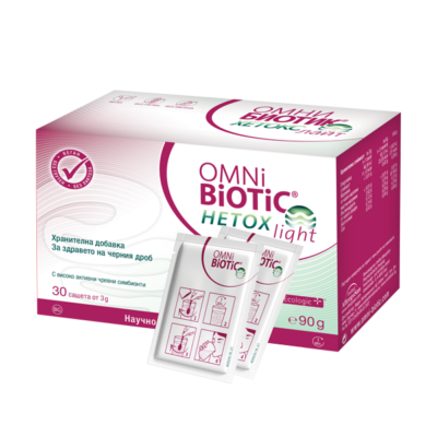 Омни-Биотик® XETOKC лайт е хранителна добавка, която съдържа 9 естествени за човешките черва бактериални щама.