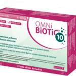Омни Биотик 10  - Сашета - 5Г 10БР Омни Биотик 10 представлява хранителна добавка, съдържаща 10 пробиотични щама, които потискат растежа на патогенни микроорганизми, намаляват нивото на pH в червата и подобряват чревния микробен баланс. Омни Биотик 10 минимализира страничните ефекти на антибиотичната терапия. Заедно с това възстановява увреденета чревна флора. Пробиотиците имат силно положително действие върху чревната микрофлора. Те имат благоприятен ефект върху възпалителни състояния на червата, синдром на раздразненото черво, хронични възпаления като мигрена. СЪСТАВ Пробиотичните бактерии, съдържащи се Омни Биотик 10 имат способността да подобряват бариерната функция на чревния епител, защитавайки стомашно-чревния тракт от възпаления. Ефектите на всеки от 10-те селектирани щама са специфични. Bifidobacterium bifidum W23 - Bifidobacterium lactis W18 - Bifidobacterium longum, W51 - Enterococcus faecium W54 - Lactobacillus acidophilus W37 - Lactobacillus acidophilus W55 - Lactobacillus paracasei W72 - Lactobacillus Plantarum W62 - Lactobacillus rhamnosus W71 - Lactobacillus salivarius W24 Помощни вещества: царевично нишесте, малтодекстрин, инулин, калиев хлорид, магнезиев сулфат, фруктоолигозахариди, ензими, ванилия естествен аромат, манганов сулфат. КАК ДЕЙСТВА Омни Биотик 10? Омни Биотик 10 се препоръчва при: Превенция при приема на антибиотик Антибиотик асоциирана диария Постинфекциозен синдром на раздраненото черво Дивертикулид Пародонтит ДОЗИРОВКА По време на антибиотично лечение разтворете прахчето 1/8 лура вода или половин чаша вода. След като разтворите сашете изчакайте една минута за активиране, разбъркайте отново и изпийте. По време на антибиотичната терапия Приемайте Омни Биотик 10 2 пъти х 1 прахче дневно. Оставете интервал от 3 часа между приема на Омни Биотик 10 и антибиотика. Приемайте Омни Биотик 10 от първия ден на антибиотичното лечение и продължете приема за още 1-2 седмици след приключване на антибиотичната терапия за възстановяването на чревната флора. Изсипете съдържанието на сашето в 1/8 литра вода и разбъркайте, изчакайте 15 минути за активиране, разбъркайте отново и изпийте. Потърсете доктор при наличие на алармиращи сигнали,  като: Урината е странно тъмна Висока температура Замаяност, световъртеж, нарастваща слабост Продължаващи повече от две седмици разстройства Разгледай цялата гама на Омни Биотик С повече от 20 години опит Австрииската компния Institut Allergosan е основана от доктор Анита Фраувалнер. Фокусът на компанията е здравето и правилното функциониране на чревната флора. Сътрудничеството им с доказали се учени и специалисти в областта на медицината. фармацията и биохимията  и богатия опит, утвърждава компанията като лидер на пазара на пробиотици в Австрия. Най-успешния продукт на компаnията е серията Омни Биотик. Предлаган в повече от 7 европейски страни Омни Биотик доказа своята ефективност Каква е основната функция на антибиотиците? Основната функция на антибиотиците е да унищожават болестотворните микроорганизми. Но за съжаление, те също унищожават част от защитната чревна лигавица и увреждат естествените чревни бактерии в нашето тяло. Това позволява на опасните микроорганизми и техните токсини бързо да се размножават, което може да доведе до тежка диария, известна като антибиотик асоциирана диария (ААД) Какво е антибиотик асоциирана диария (ААД)? Антибиотик асоциирана диария обхваща всички стомашно-чревни проблеми, причинени от приема на антибиотици. Според проучванията, в зависимост от препарата, между 25 и 50% от пациентите развиват диария. При децата този процент може да е дори по-висок. Какво трябва да се прави при антибиотик асоциирана диария? Особено важно е бързо да възстановим равновесието на чревната флора. Най-добре е да приемате синбиотик, който гарантира, че специално подбраните важни бактериални щамове ще достигнат червата ви, ще се размножат там и ще изместят болестотворните микроорганизми. В това отношение Омни Биотик 10 е много полезен. Най-добре е да следвате правилото: "Никакъв антибиотик без синбиотика Омни Биотик 10." Защо се появява антибиотик асоциирана диария? Антибиотиците са предназначени да унищожават болестотворните микроорганизми. Те също така унищожават част от защитната чревна лигавица и вредят на здравите чревни бактерии. Това създава възможност за агресивните микроорганизми да се размножат бързо. Разстройството, причинено от това, може да бъде животозастрашаващо при деца, възрастни или хора със слаба имунна система. Какви са симптомите на антибиотик асоциираната диария? ААД се характеризира с коликообразни болки и стомашни спазми, или повече от три дефекации на ден, при които фекалиите са меки до течни и значително увеличени по количество. Тези симптоми могат да се появят веднага или седмици след началото на приема на антибиотиците. Университетската болница в Маастрихт, под ръководството на проф. Райнхолд Щокбрюгер, е изследвала кои бактериални щамове в човешкия организъм са най-подходящи за предотвратяване на растежа на причиняващите диария бактерии. Тези щамове се използват в Омни Биотик 10, чиято качество е постоянно контролирано, за да се гарантира, че културите могат да преодолеят дългите стомашно-чревни пасажи и да достигнат мястото си на действие в червата. Спазени са всички критерии за качество на Световната здравна организация (СЗО).