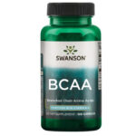 Swanson BCAA Аминокиселини 100 капсули Swanson BCAA Аминокиселини с разклонена верига ще подпомогнат възстановяването на мускулите и ще подобрят спортните Ви постижения. Аминокиселините с разклонена верига са съществени градивни елементи за протеините и играят жизненоважна роля в мускулния растеж и възстановяването. Нашата усъвършенствана формула включва три аминокиселини с разклонена верига: L-левцин, L-изолевцин и L-валин, обогатени с високи дози витамин B-6 за подобряване на техния метаболизъм. Състав и прием на Swanson BCAA Аминокиселини : Всяка капсула Swanson BCAA Аминокиселини съдържа аминокиселини с разклонена верига Опаковката съдържа 100 капсули Приемайте 3 капсули на ден с вода Една доза: 3 капсули Препоръчителна дневна доза: 3 капсули Други съставки: желатин, калциев лаурат Допълнителни предписания за Swanson BCAA Аминокиселини Swanson BCAA Аминокиселини • Да се приема като хранителна добавка • Да не се използва като заместител на разнообразното хранене • Да не се използва, ако опаковката е разпечатана • Да не се превишава препоръчваната дневна доза • Да се съхранява на място, недостъпно за малки деца • Да се съхранява на сухо и прохладно място • Консултирайте се с Вашия лекар преди да използвате този продукт, ако сте бременна или кърмите или страдате от някакво заболяване Swanson е компания предоставяща хранителни добавки от 1969 година. Неин основател е Лиланд Суонсън, който е ентусиаст по отношение на физическото здраве на хората.  Към днешна дата компанията е реализирала тази мечета, достигайки до милиони хора по света, които се грижат за своето здраве за един по здравословен живот. Хранителни добавки на Swanson са известни с използваните за тях специално подбрани и от висок клас суровини.   Всички използвани съставки в добавки на Swanson са доставени с необходимите сертификати  за анализ от доставчика, с което компанията гарантира качеството на хранителни добавки. Swanson BCAA Аминокиселини Преминавайки през различните етапи на производствения процес на Swanson, съставките се тестват за да се провери тяхната чистота и ефективност. Всеки завършен продукт преминавата през качествен контрол, който проверявата чистотота и ефективноста на пробукта, от независими лаборатории. Така Swanson гарантират освен качеството, но и че всяка добавка съдържа това, което е обявено на етикета. Swanson BCAA Аминокиселини Swanson Health Products се стремят да поддържат своите продукти в най-високо качество. Това ги прави лидер с най-много внедрени добри бизнес практики в индустрията. Свансон интегрира добрите производствени практики (GMPs) още преди да се превърнат в регламент на Федералната агенция по лекарствата. Swanson BCAA Аминокиселини Swanson са признати като регистриран партньор GMP от NSF International. Те са водещ и световен авторитет в разработването на стандарти насочени към обществената безопасност. С над 50 годишния с опит Swanson се превръщат в доверен партньор на стотици аптеки по света. Погрижете се за вашето здраве от рано и разгледайте разнообразната гама продукти на Swanson  в нашия онлайн магазин aptekata.online