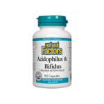 Acidophilus & Bifidus 5 Billion Active Cells / Ацидофилус бифидус, 5 милиарда активни пробиотици, 90 капсули Natural Factors