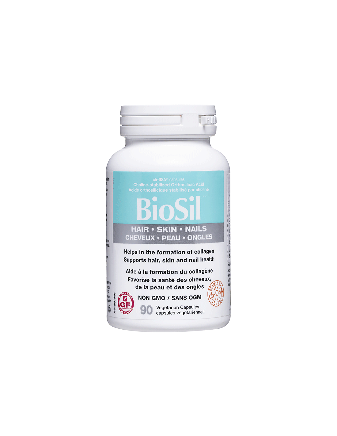 biosil-kosa-kozha-i-nokti-x-90-kaps.png BioSil™ Hair, Skin & Nails/ Коса, кожа и нокти x 90 капсули Natural Factors - Image 1