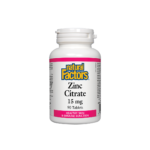 Zinc Citrate/ Цинк (цитрат) 15 mg x 90 таблетки Natural Factors