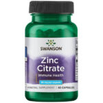Swanson Цинк Цитрат 60 капсули Swanson Цинк Цитрат се счита за основно хранително вещество, което означава, че тялото Ви не може да го произвежда или съхранява. Поради тази причина трябва ежедневно да получавате достатъчно количество от него. Всъщност Цинкът е вторият най-разпространен минерал в организма, след желязото, и присъства във всяка клетка. Той е важен микроелемент, необходим за здравето на имунната система, както и за множество процеси в човешкото тяло, сред които синтеза на протеини, синтеза на ДНК и др. Swanson Цинк Цитрат Нещо повече - растежът и развитието на тялото разчитат също в голяма степен на Цинка поради неговата роля в деленето на клетките. Цинкът също така е необходим за дейността на над 300 ензими, които подпомагат метаболизма, храносмилането, нервната функция и много други процеси. Неговата липса може значително да увеличи риска от бактериални и вирусни инфекции. Този продукт използва цинков цитрат. Това е хелатирана форма, при която Цинкът се свързва с хелатиращ агент – лимонена киселина, за да се увеличи степента на усвояване на активното вещество от организма. Защо е необходимо да приемам Swanson Цинк Цитрат? Цинкът е минерал, който се използва от тялото за борба с инфекциите, както и за производството на нови клетки. Той е важен и за зарастването на кожата след нараняване, както и за цялостния растеж на организма. Ако тялото Ви не получава достатъчно Цинк, то няма да може да произвежда здрави, нови клетки, което от своя страна води до появата на симптоми като необяснима загуба на тегло, трудно заздравяващи рани, намалено обоняние и вкус, липса на апетит и повишен риск от инфекции. Допълнителният прием на Цинк е важен за бременните жени, тъй като подпомага правилното ембрионално развитие. Освен това двойките, които се опитват да създадат поколение, също трябва да включат Цинка към своята диета, тъй като неговият недостиг може да намали способностите за възпроизводство. Известно е, че вегетарианците страдат от по-голям риск от недостиг на Цинк, тъй като този минерал се набавя основно чрез месото. Ето защо за хората, които не консумират месо, също е препоръчително да приемат Цинк под формата на хранителна добавка. Swanson Цинк Цитрат Как действа Swanson Цинк Цитрат и какви са ползите от приема му?  Продуктът доставя на организма Цинк под формата на цинков цитрат. Това е съединение, при което Цинкът се свързва с лимонена киселина. Комбинирането на двете вещества представлява хелатирана форма на Цинка, която гарантира неговото по-добро усвояване и по-високата му концентрация в кръвта. Според изследване, публикувано в Европейското списание за имунология, човешкото тяло се нуждае от Цинк, за да активира Т-лимфоцитите (Т-клетките). Т-клетките помагат на тялото по два начина: контролират и регулират имунния отговор и атакуват заразени или злокачествени клетки. Дефицитът на Цинк може сериозно да влоши работата на имунната система, а неговият прием може да съкрати тежестта на симптомите при настинка с до 40%. Swanson Цинк Цитрат е добре известен също така с ролята си в контрола на кръвната захар. Смята се, че Цинкът може да помогне за поддържане на нивата на кръвната захар в норма и да подобри чувствителността на тялото Ви към инсулина. Изследвания, проведени в Университета в Торонто и публикувани в списание „Neuron”, предполагат, че Цинкът има решаваща роля за регулиране на начина, по който невроните комуникират един с друг. По този начин Цинкът влияе върху нашата способност да учим и да запомняме, като подобрява умствените ни възможности. Освен това се смята, че Цинкът подкрепя работата на сърцето, подобрява здравето на очите, като намалява риска от макулна дегенерация, и увеличава плодовитостта при мъжете. Кога е подходящо да приемаме Swanson Цинк Цитрат? Swanson Цинк Цитрат може да се приема за стимулиране на имунната защита, за предпазване от вирусни инфекции, а също така за предотвратяване и предпазване от някои от следните симптоми: • Небалансирани нива на кръвната захар • Трудност при запаметяване • Невъзможност за концентрация • Макулна дегенерация • Настинка • Трудно заздравяващи рани • Високи нива на триглициридите и холестерола Приемът на Swanson Цинк Цитрат води до следните ползи: • Стимулира защитните сили на организма • Укрепва имунната система • Намалява риска от вирусни инфекции • Намалява риска от възпалителни заболявания • Съкращава времето за възстановяване при настинка • Защитава здравето на очите • Намалява риска от макулна дегенерация • Подкрепя здравето на сърцето • Стимулира паметта и концентрацията • Подпомага заздравяването на кожата при наранявания • Увеличава плодовитостта при мъжете Качество на Swanson Цинк Цитрат Суонсън притежава най-високия Рейтинг "А" за безопасност от Националната асоциация за храни и хранителни продукти в САЩ. Всички продукти на Суонсън имат GMPs сертификати за добри производствени практики. Те гарантират, че производителят използва висококачествени съставки с гарантиран произход и контрол, сигурни опаковки, чисти съоражения и спазва безопасните процедури на производство. Състав и прием на Swanson Цинк Цитрат : Всяка капсула съдържа 30 мг Цинк (от цинков цитрат) Опаковката съдържа 60 капсули Приемайте по 1 капсула на ден с храна и вода Една доза: 1 капсула Препоръчителна дневна доза: 1 капсула Други съставки: Микрокристална целулоза, Желатин, може да съдържа една или и двете от следните съставки: Магнезиев стеарат, Силициев диоксид Допълнителни предписания за Swanson Цинк Цитрат Да се приема като хранителна добавка Да не се използва като заместител на разнообразно хранене Не се препоръчва за лица под 18 годишна възраст Консултирайте се с вашия лекар преди употреба, ако сте бременна, кърмите, приемате лекарства, които се отпускат по лекарско предписание, или ако страдате от заболяване Не се препоръчва за продължителна употреба Swanson е компания предоставяща хранителни добавки от 1969 година. Неин основател е Лиланд Суонсън, който е ентусиаст по отношение на физическото здраве на хората.  Към днешна дата компанията е реализирала тази мечета, достигайки до милиони хора по света, които се грижат за своето здраве за един по здравословен живот. Хранителни добавки на Swanson са известни с използваните за тях специално подбрани и от висок клас суровини.   Всички използвани съставки в добавки на Swanson са доставени с необходимите сертификати  за анализ от доставчика, с което компанията гарантира качеството на хранителни добавки. Swanson Цинк Цитрат Преминавайки през различните етапи на производствения процес на Swanson, съставките се тестват за да се провери тяхната чистота и ефективност. Всеки завършен продукт преминавата през качествен контрол, който проверявата чистотота и ефективноста на пробукта, от независими лаборатории. Така Swanson гарантират освен качеството, но и че всяка добавка съдържа това, което е обявено на етикета. Swanson Цинк Цитрат Swanson Health Products се стремят да поддържат своите продукти в най-високо качество. Това ги прави лидер с най-много внедрени добри бизнес практики в индустрията. Свансон интегрира добрите производствени практики (GMPs) още преди да се превърнат в регламент на Федералната агенция по лекарствата. Swanson са признати като регистриран партньор GMP от NSF International. Те са водещ и световен авторитет в разработването на стандарти насочени към обществената безопасност. С над 50 годишния с опит Swanson се превръщат в доверен партньор на стотици аптеки по света. Погрижете се за вашето здраве от рано и разгледайте разнообразната гама продукти на Swanson  в нашия онлайн магазин aptekata.online