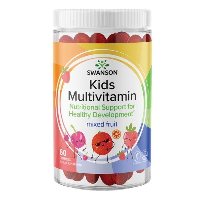detski-davcha6ti-multivitamini-miks-ot-plodove.jpg Swanson Детски дъвчащи мултивитамини - микс от плодове 60 дъвчащи таблетки - Image 1