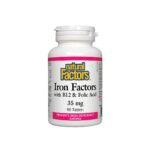 Iron Factors® - Желязо с витамин В12 и фолиева киселина, 90 таблетки Natural Factors