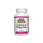 Calcium & Magnesium + Vitamin D3/ Калций и Магнезий + Витамин D3 х 90 капсули Natural Factors
