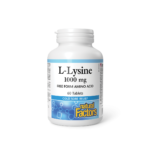 Херпес симплекс, костна система - Л-Лизин, 1000 mg x 60 таблетки Natural Factors