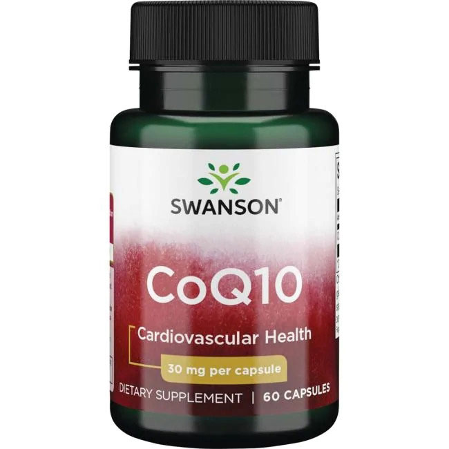 Swanson Коензим CoQ10 30 60 капсули Swanson Коензим CoQ10 30 60 капсули Swanson Коензим CoQ10 е подобно на витамините мастноразтворимо вещество, което се произвежда от човешкото тяло и се открива почти във всяка една клетка, като най-високите му концентрации са в органите, изискващи най-много енергия - сърце, бъбреци, бели дробове и черен дроб. CoQ10 участва в производството на енергия и действа като антиоксидант, който предпазва клетките от вредното окислително увреждане. Неговият прием подпомага здравето на сърцето, регулира кръвното налягане, намалява риска от инфаркт и инсулт и действа благоприятно при умора, мигрена и мускулна слабост. Swanson Коензим CoQ10 е известен още под наименованията убиквинол и убиквинон. Защо е необходимо да приемам Swanson Коензим CoQ10? Сърдечната недостатъчност възниква, когато сърцето не е в състояние редовно да се свива, да се отпуска или да изпомпва кръвта през тялото. Тя често е следствие от други сърдечни заболявания като коронарна артериална болест или високо кръвно налягане. CoQ10 помага за предотвратяването на сърдечната недостатъчност, като подобрява сърдечната функция, регулира кръвното налягане и увеличава производството на АТФ (аденозин трифосфат). АТФ позволява съхраняването и транспортирането на енергията в клетката и блокира дефектните вериги в сърцето, които причиняват неправилния сърдечен ритъм. Swanson Коензим CoQ10 Недостигът на CoQ10 може да доведе до физическа умора и различни неврологични проблеми като лоша координация, неволни мускулни контракции и мускулна слабост. Нефротичният синдром е друг проблем, който се свързва с дефицита на CoQ10. Как действа Swanson Коензим CoQ10 и какви са ползите от приема му? Swanson Коензим CoQ10 е една от най-използваните добавки за здравето на сърцето, която е доказала своето благоприятно действие върху хората със сърдечно-съдови заболявания (ССЗ). CoQ10 намалява риска от инфаркт и инсулт, понижава кръвното налягане и намалява нивата на възпалителните биомаркери, които са рискови фактори за ССЗ. Някои предварителни проучвания сочат, че това вещество може да намали страничните ефекти от приема на статини, които се прилагат за редуциране на високия холестерол. Тези негативни ефекти включват мускулни болки и нарушения във функционирането на черния дроб. Съществуват също така данни, че дългосрочният прием на CoQ10 ограничава болката при мигрена. Това вещество може да забави прогресията на болестта на Алцхаймер и да намали риска от рак на кожата. Антиоксидантните му свойства могат да подобрят качеството на сперматозоидите и да намалят спада в броя и качеството на яйцеклетките при жените. Swanson Коензим CoQ10 Тъй като активността при тренировки намалява заради оксидативния стрес и митохондриалната дисфункция, приемът на CoQ10 може да спомогне за намаляване на окислителните вреди, да повиши способността за физическа активност и да намали умората. Проведени изследвания при редки видове диабет, причинени от генетични мутации в митохондриите, сочат, че CoQ10 може да подобри секрецията на инсулина и да помогне за регулирането на кръвната захар. Swanson Коензим CoQ10 Кога е подходящо да приемаме Swanson Коензим CoQ10? Swanson Коензим CoQ10 може да се приема за предотвратяване и предпазване от някои от следните симптоми: • Сърдечно-съдова недостатъчност • Прекаран инфаркт или инсулт • Високо кръвно налягане • Мигрена • Мускулна слабост • Умора • Алцхаймер • Репродуктивни проблеми при мъжете и жените • Диабет, причинен от генетични мутации в митохондриите Приемът на Swanson Коензим CoQ10 води до следните ползи: • Намалява риска от сърдечна недостатъчност • Подкрепя здравето на сърцето • Помага за регулирането на кръвното налягане • Намалява риска от инфаркт и инсулт • Ограничава страничните ефекти от приема на статини • Забавя прогресията при болните от Алцхаймер • Подобрява качеството на сперматозоидите • Намалява спада в броя и качеството на яйцеклетките при жените • Намалява умората • Увеличава способността за физическа активност • Защитава здравето на кожата Качество на Swanson Коензим CoQ10 Суонсън притежава най-високия Рейтинг "А" за безопасност от Националната асоциация за храни и хранителни продукти в САЩ. Всички продукти на Суонсън имат GMPs сертификати за добри производствени практики. Те гарантират, че производителят използва висококачествени съставки с гарантиран произход и контрол, сигурни опаковки, чисти съоражения и спазва безопасните процедури на производство. Състав и прием на Swanson Коензим CoQ10: Всяка капсула съдържа 30 мг коензим Q10 Опаковката съдържа 60 капсули Приемайте по 1 капсула от 1 до 3 пъти на ден с вода Една доза: 1 капсула Препоръчителна дневна доза: 3 капсули Други съставки: оризово брашно, желатин, силициев диоксид, магнезиев стеарат Допълнителни предписания за Swanson Коензим CoQ10 Да се приема като хранителна добавка Да не се използва като заместител на разнообразното хранене Да не се използва, ако опаковката е разпечатана Да не се превишава препоръчваната дневна доза Да се съхранява на място, недостъпно за малки деца Да се съхранява на сухо и прохладно място. Swanson е компания предоставяща хранителни добавки от 1969 година. Неин основател е Лиланд Суонсън, който е ентусиаст по отношение на физическото здраве на хората. Към днешна дата компанията е реализирала тази мечета, достигайки до милиони хора по света, които се грижат за своето здраве за един по здравословен живот. Хранителни добавки на Swanson са известни с използваните за тях специално подбрани и от висок клас суровини. Всички използвани съставки в добавки на Swanson са доставени с необходимите сертификати за анализ от доставчика, с което компанията гарантира качеството на хранителни добавки. Swanson Коензим CoQ10 Преминавайки през различните етапи на производствения процес на Swanson, съставките се тестват за да се провери тяхната чистота и ефективност. Всеки завършен продукт преминавата през качествен контрол, който проверявата чистотота и ефективноста на пробукта, от независими лаборатории. Така Swanson гарантират освен качеството, но и че всяка добавка съдържа това, което е обявено на етикета. Swanson Коензим CoQ10 Swanson Health Products се стремят да поддържат своите продукти в най-високо качество. Това ги прави лидер с най-много внедрени добри бизнес практики в индустрията. Свансон интегрира добрите производствени практики (GMPs) още преди да се превърнат в регламент на Федералната агенция по лекарствата. Swanson Коензим CoQ10 Swanson са признати като регистриран партньор GMP от NSF International. Те са водещ и световен авторитет в разработването на стандарти насочени към обществената безопасност. С над 50 годишния с опит Swanson се превръщат в доверен партньор на стотици аптеки по света. Погрижете се за вашето здраве от рано и разгледайте разнообразната гама продукти на Swanson в нашия онлайн магазин aptekata.online