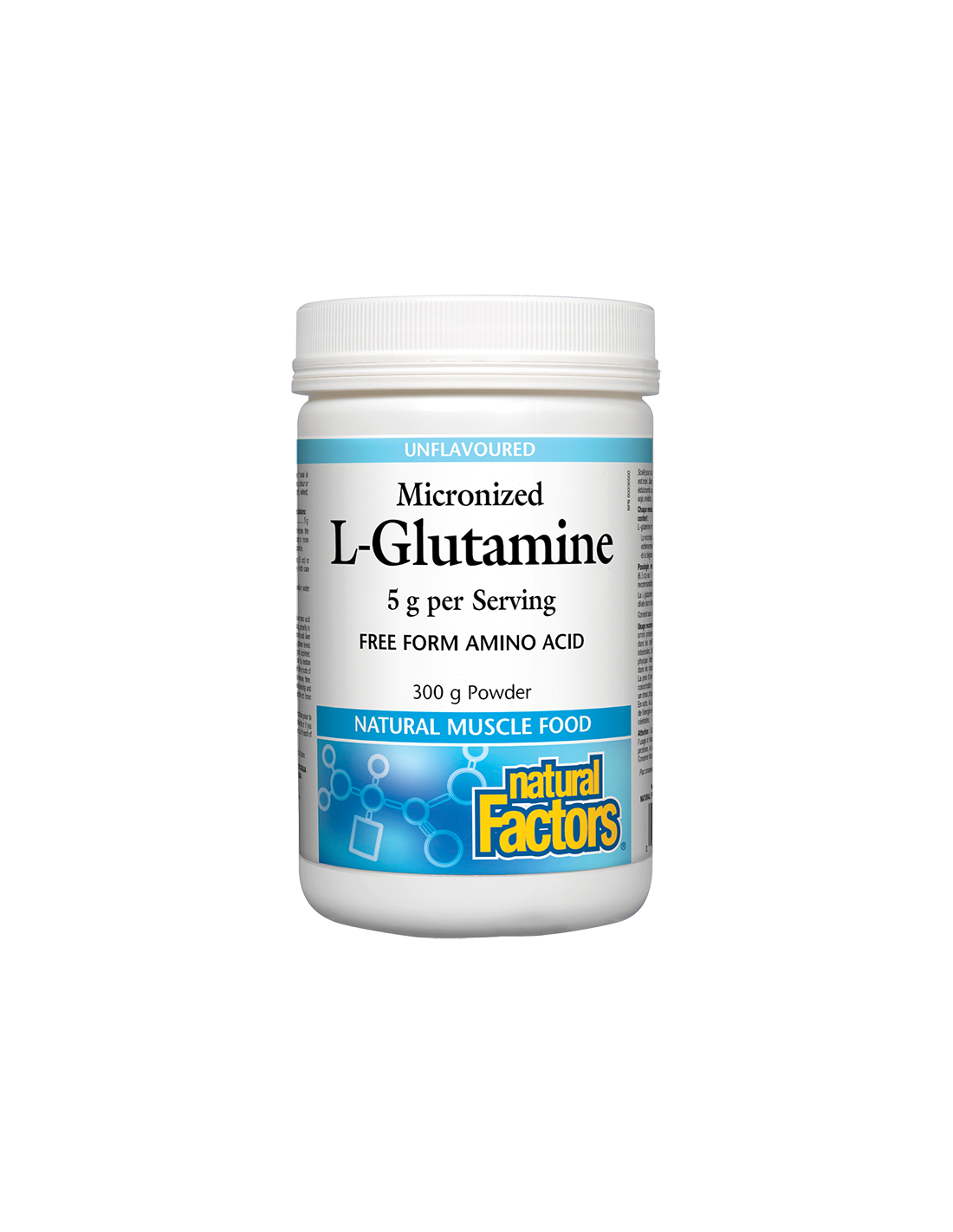 l-glutamin-mikroniziran-5-g.png L-Glutamine Micronized/ Л-Глутамин (микронизиран) х 300 g / 60 дози Natural Factors - Image 1