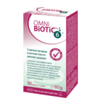 Омни Биотик 6 Омни Биотик 6 е научно изследвана комбинация от 6 различни бактериални щама, които могат да се заселят както в тънкото, така и в дебелото черво. Чревните бактерии са важни за подпомагане на отстраняването на токсини и гнилостни микроби от храносмилателната система. Лактобацилите, бифидобактериите и ентерококите играят особено важна роля в този процес. С всяка лъжица се приемат 2 милиарда активни живи бактерии, които помагат за почистване на чревните власинки от загниващи остатъци, абсорбция на витамини и минерали, както и стимулиране на производството на ензими, аминокиселини и есенциални мастни киселини. Продуктът съдържа и разтворимите фибри FOS, естествена субстанция от корен на цикория, която не се усвоява в червата и служи като хранителна среда за бифидо- и лактобактериите, подпомагайки тяхното размножаване. КАК ДЕЙСТВА? Проучвания показват, че бактериите в Омни Биотик 6 активират имунните клетки, които атакуват вирусно инфектирани клетки. Пробиотичната комбинация подобрява функцията на защитните бариери, като подпомага синтеза на slgA и подобрява локалния имунитет. Така Омни Биотик 6 повишава устойчивостта на организма и подобрява ефективността на имунната система. Омни Биотик 6 е подходящ за поддържане на здрав стомашно-чревен тракт. Бактериите в комбинацията имат антигъбично действие и подпомагат локалния имунитет на лигавиците, което може да помогне при остри и хронични вагинози. Лабораторни тестове доказват и противогъбична активност, дължаща се на присъствието на специфичен щам Lactobacillus acidophilus. СЪСТАВ царевично нишесте, малтодекстрин, бактериални щамове*, фруктоолигозахариди, ензими (амилаза). 6 бактериални култури с най-малко 2 милиарда бактерии в 2 гр. прах: Bifidobacterium animalis W53 Enterococcus faecium W54 Lactobacillus acidophilus W55 Lactobacillus casei W56 Lactobacillus salivarius W57 Lactococcus lactis W58 Хранителна стойност за 2 гр. (1 доза): Енергийност: 7,47 ккал Мазнини: 0,002 гр. Въглехидрати: 1,626 гр. (от които захари: 0,032 гр.) Влакнини: 0,092 гр. Белтъци: 0,052 гр. Сол: 0,013 гр. ПОДОБРЯВА ЛИ ЗАЩИТНИТЕ ФУНКЦИИ Омни Биотик 6? Знаете ли, че 80% от имунната система е в червата ни? Грижата за чревното здраве е и грижа за имунитета. Бариерната функция на червата включва три нива на контрол: бактерии, епителни клетки и мукоза, както и чревна имунна система. Определени щамове полезни бактерии могат да повишат защитните сили на организма, като увеличат нивата на NK-клетките (естествени убийци) и секреторния имуноглобулин А (slgA). NK-клетките унищожават вирусно инфектираните клетки, а slgA има водеща бариерна функция във всяка лигавица, предпазвайки ни от вирусни и бактериални инфекции. Намалените защитни функции на имунната система ни правят по-податливи на инфекции, особено по време на епидемии. ДОЗИРОВКА Разбъркайте една равна чаена лъжичка (2 гр.) Омни Биотик 6 в 125 мл хладка вода, оставете 10 минути да се активира, разбъркайте отново и изпийте. Оптимално е да се приема сутрин преди закуска или вечер преди лягане. Може да се разтвори в мляко, кисело мляко или сок. Допустимо е да се приема до 2 пъти на ден. Ако имате непоносимост към фруктоза, оставете Омни Биотик 6 във вода за поне 30 минути, за да се метаболизира фруктозата. Омни Биотик 6 може да се приема по време на бременност и е подходящ за бебета и малки деца. СЪХРАНЕНИЕ Съхранявайте на сухо място при стайна температура, на място недостъпно за деца. Затваряйте добре опаковката. ОПАКОВКА: 60 гр. Разгледай цялата гама на Омни Биотик С повече от 20 години опит Австрииската компния Institut Allergosan е основана от доктор Анита Фраувалнер. Фокусът на компанията е здравето и правилното функциониране на чревната флора. Сътрудничеството им с доказали се учени и специалисти в областта на медицината. фармацията и биохимията  и богатия опит, утвърждава компанията като лидер на пазара на пробиотици в Австрия. Най-успешния продукт на компаnията е серията Омни Биотик. Предлаган в повече от 7 европейски страни Омни Биотик доказа своята ефективност