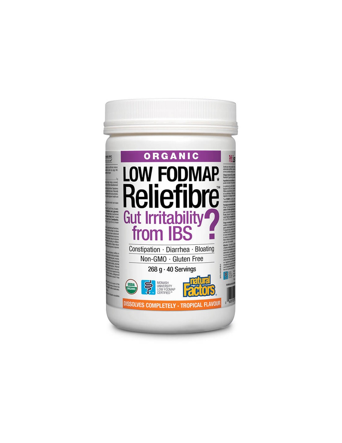 reliefibre-raztvorimi-dietichni-fibri-5000-mg-x-40-dozi.jpg Reliefibre™ /Разтворими диетични фибри 268 g x 40 дози Natural Factors - Image 1