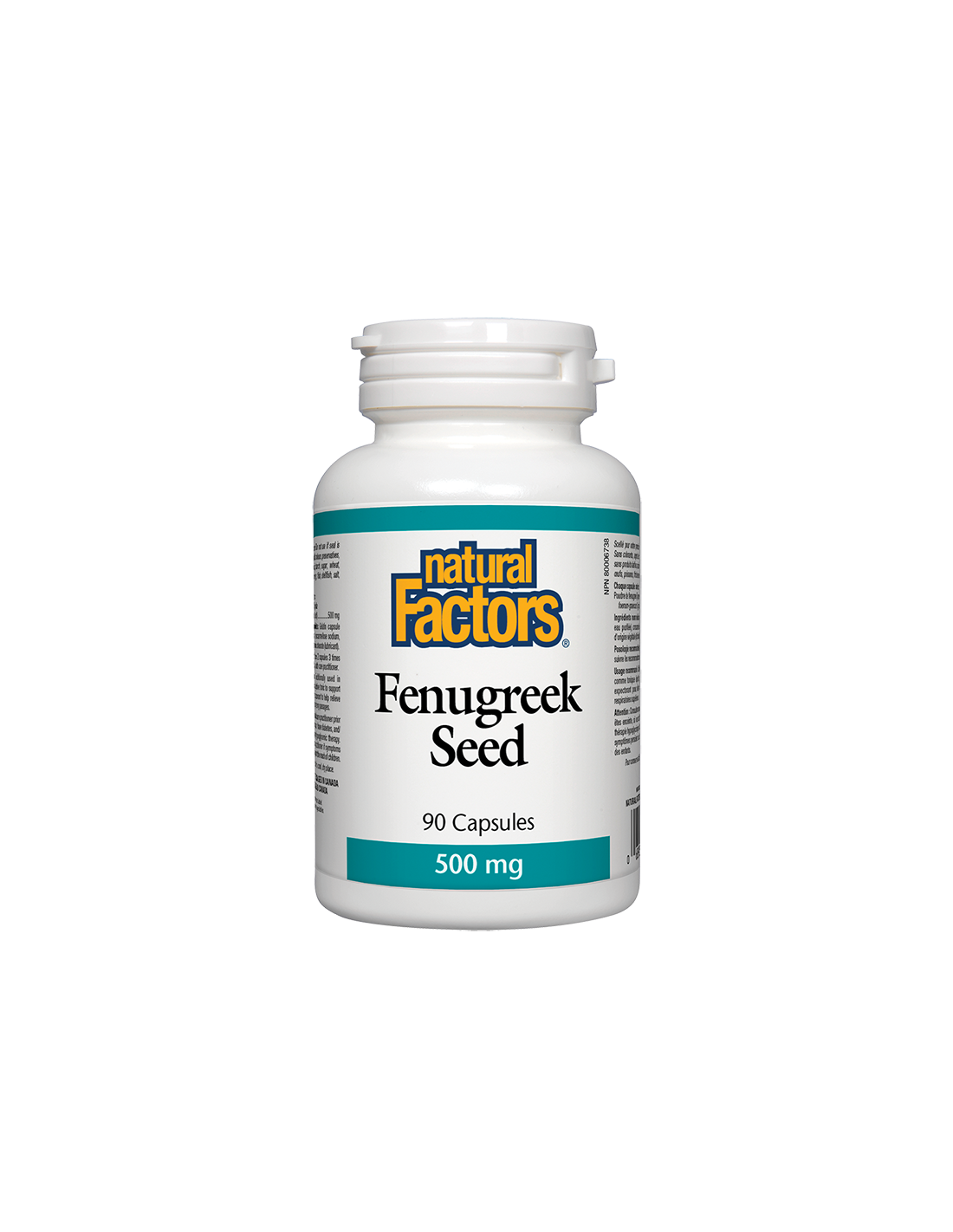 sminduh-semena-500-mg.png Fenugreek Seed - Сминдух (семена), 500 mg, 90 капсули Natural Factors - Image 1