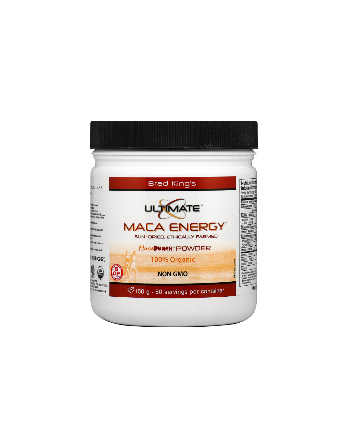 ultimate-maca-energy-pudra.png Ultimate® Maca Energy Organic/ Мака 150 g пудра х 50 дози Natural Factors - Image 1