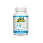 Vitamin D3 for Kids / Витамин D3 за деца 400 IU Natural Factors
