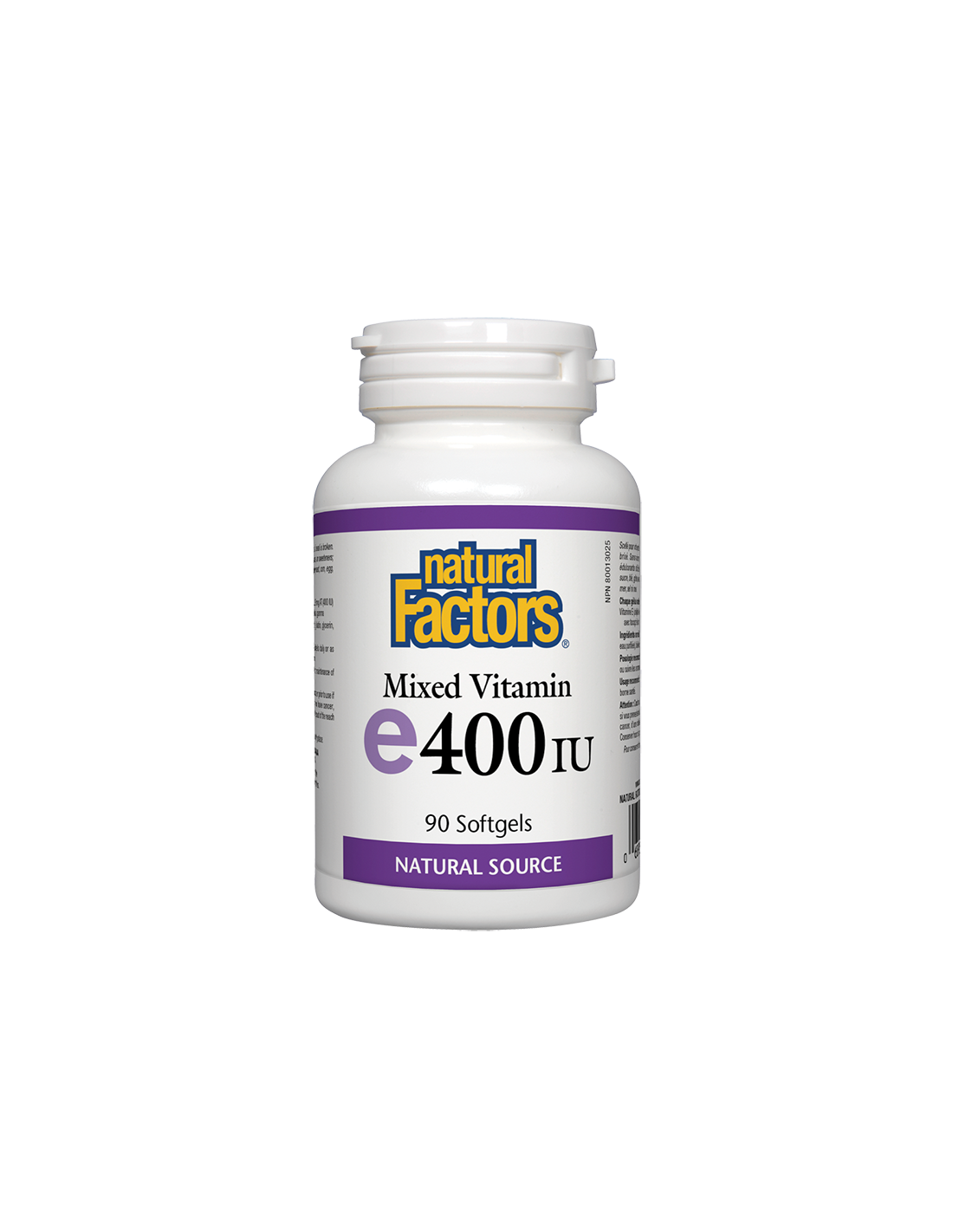 vitamin-e-268-mg400iu-tokoferoli-miks.png Vitamin E/ Витамин Е (токофероли микс) х 90 софтгел капсули Natural Factors - Image 1